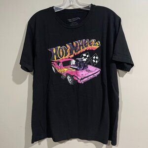 Hot Wheels Men's Graphic Black T-Shirt Size - XL